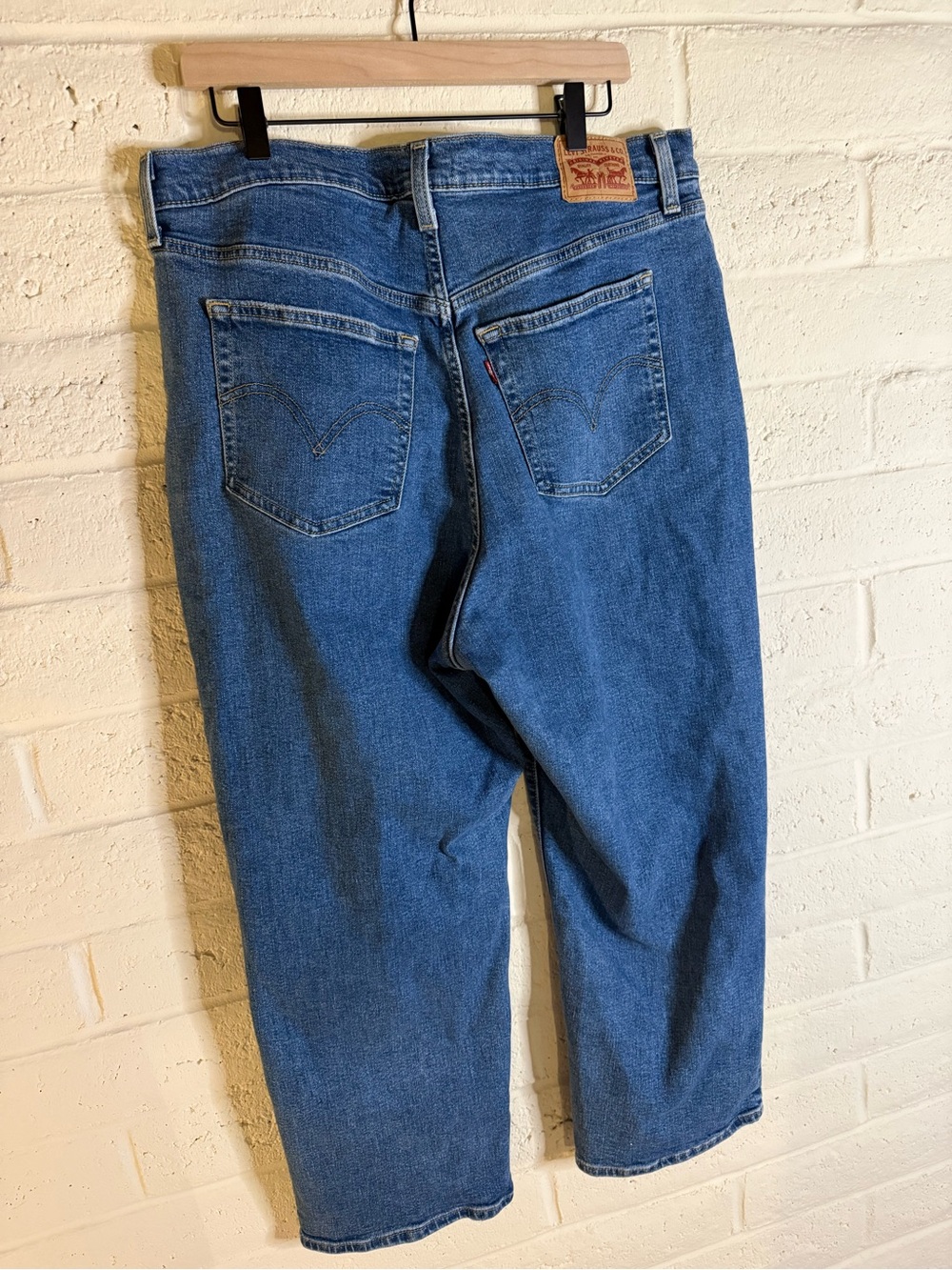 Levi's Ribcage Straight Ankle Size 16W Classic Blue - Picture 5 of 9